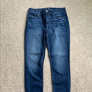 WHBM Skinny High Rise Ankle Jeans